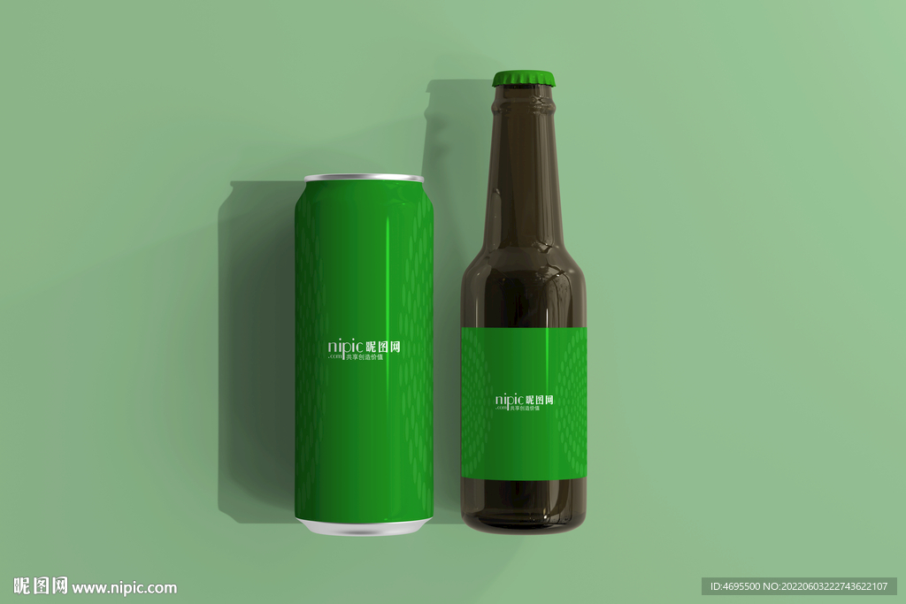 啤酒瓶易拉罐样机