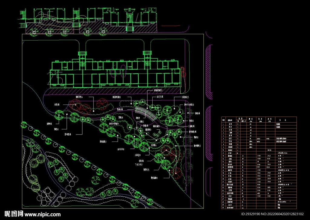 局部滨水景观图纸