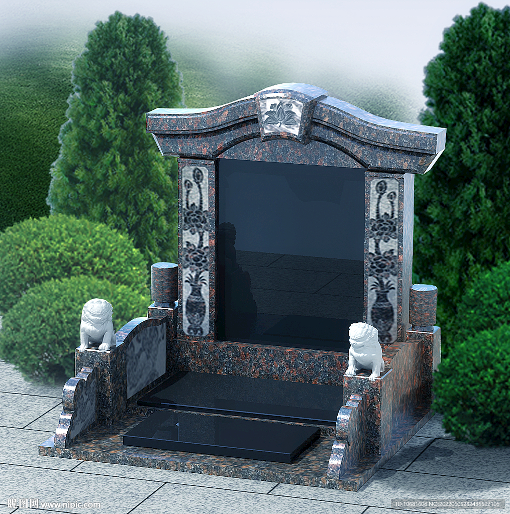 某墓碑设计效果图