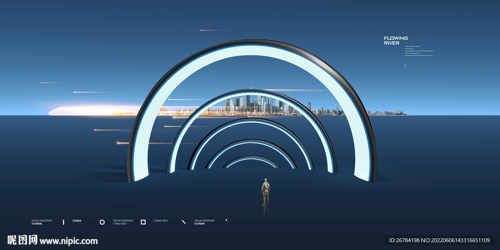 未来城市  虚拟空间  科技感