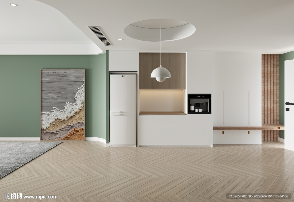 现代餐厅背景墙