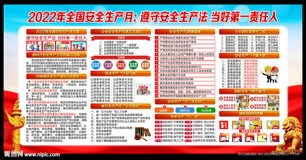 2022年安全月主题展板