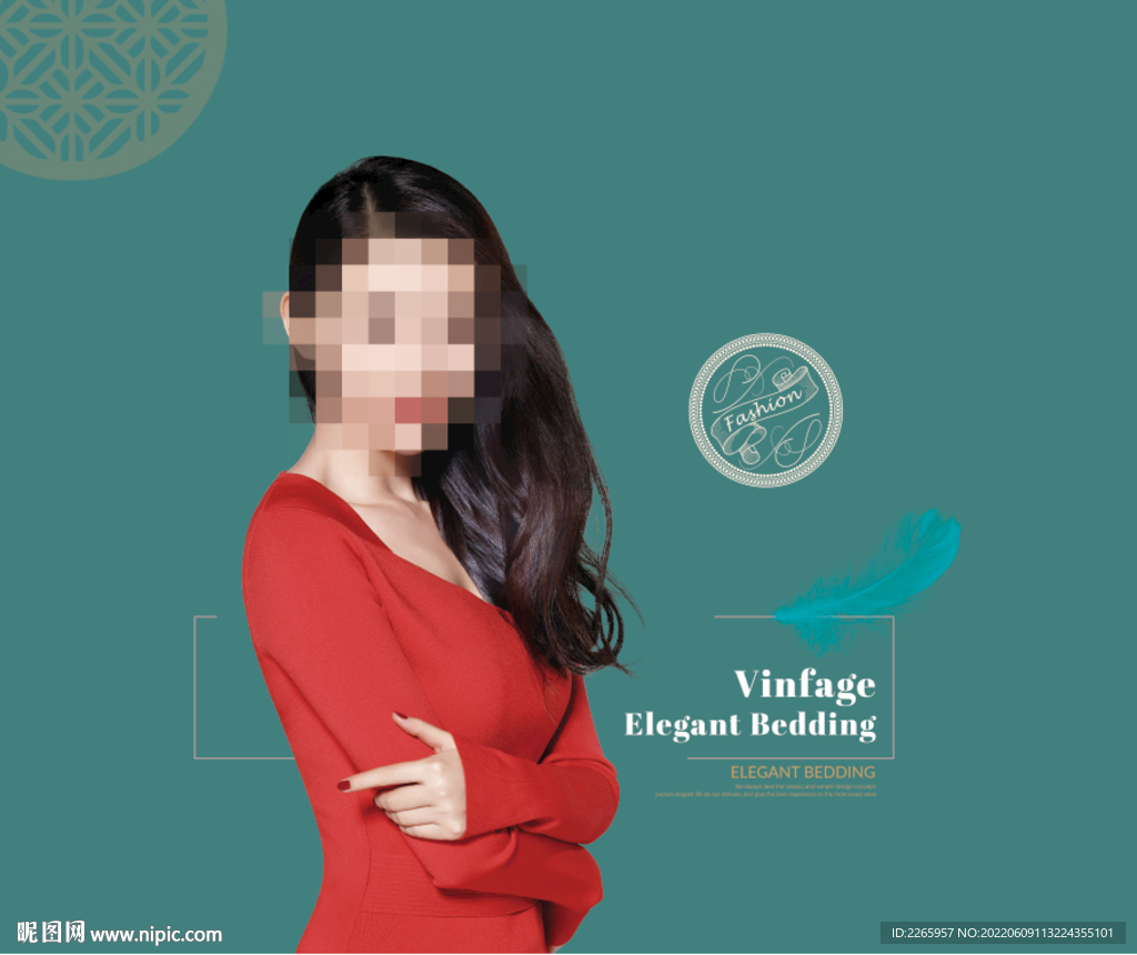 家纺被子包装(展开平面图)