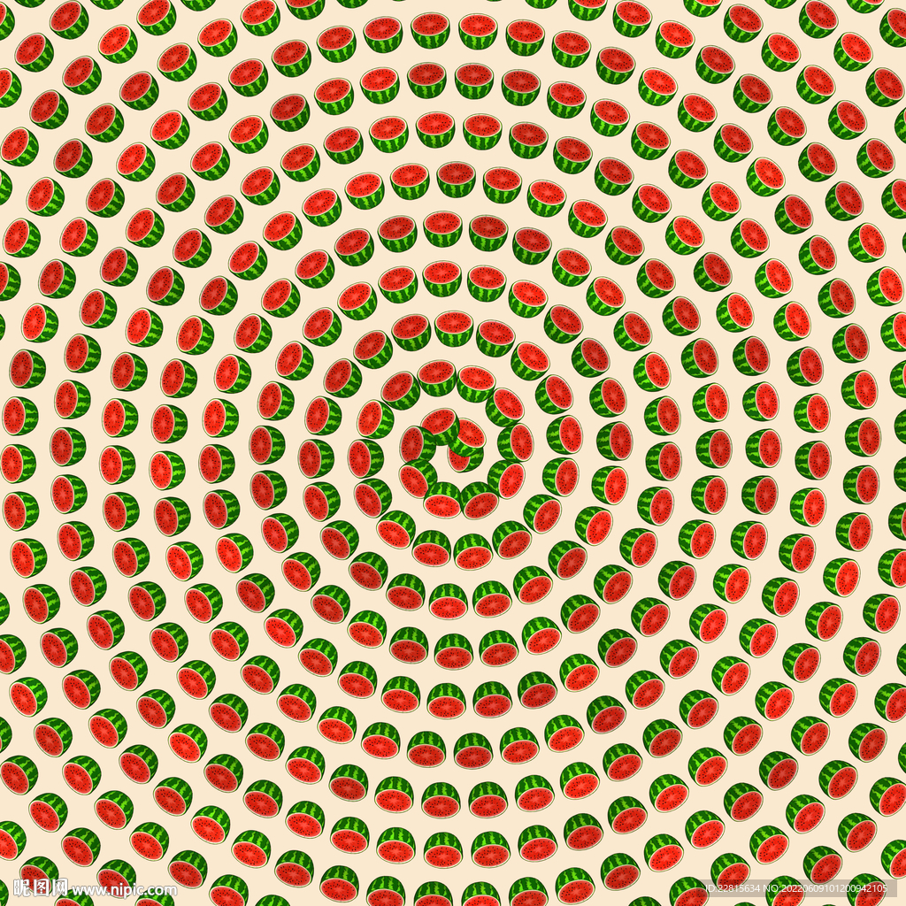 水彩手绘水果无缝拼接壁纸