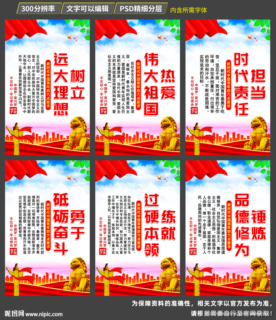 新时代青年的六点要求