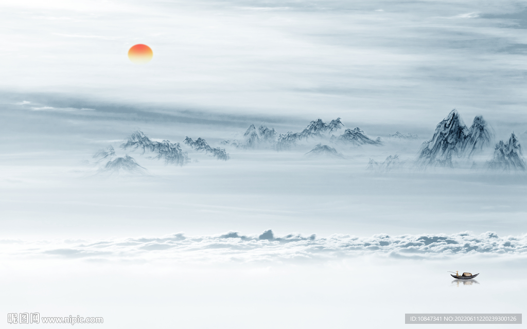 意境中式最新山水 TIf分层