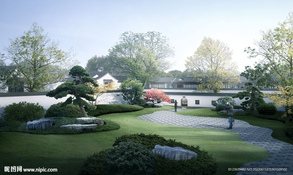 庭院绿化效果图