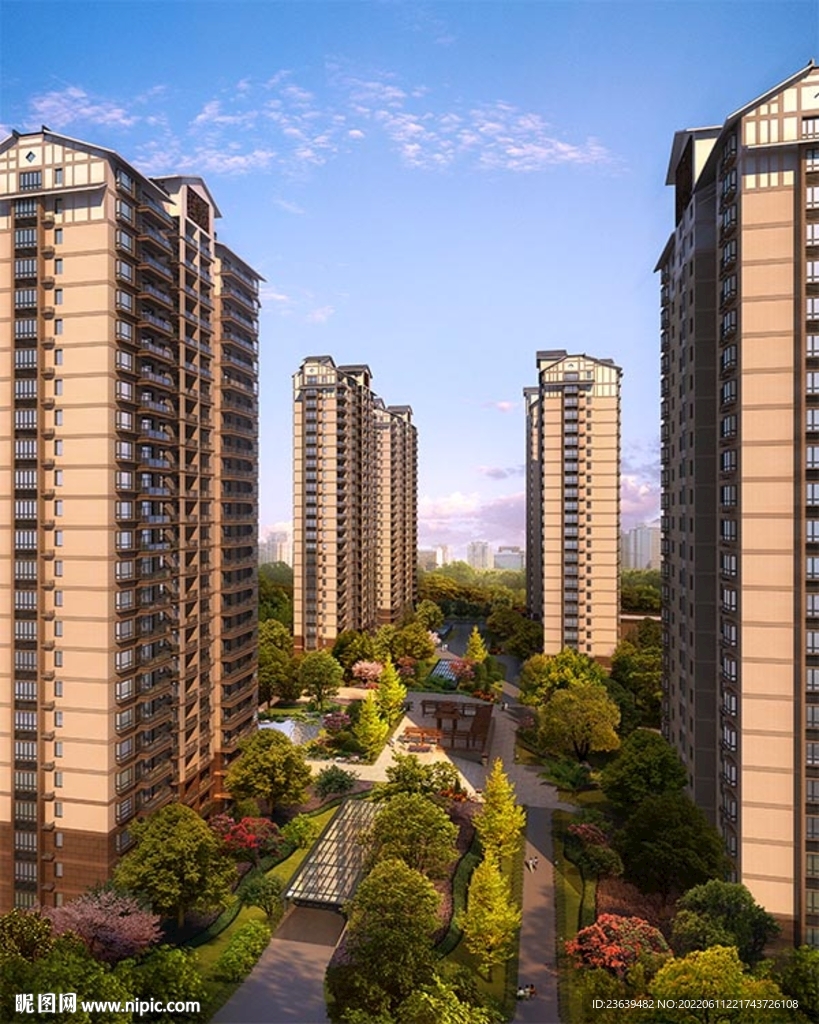 住宅小区效果图