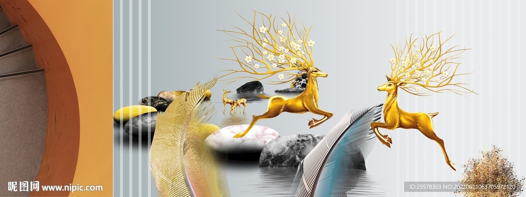 欧式晶瓷装饰画 TiF分层 