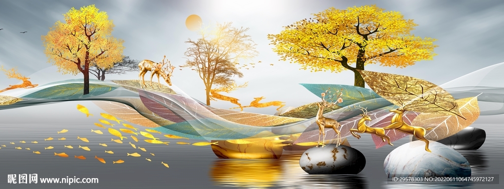 高清 晶瓷装饰画 TiF分层 