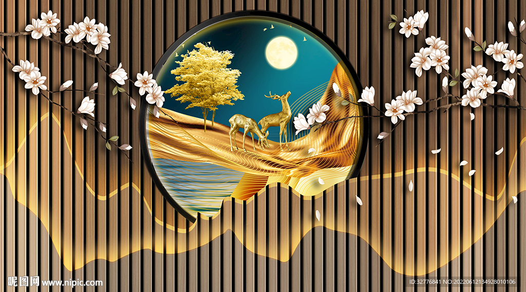 中医养生背景墙