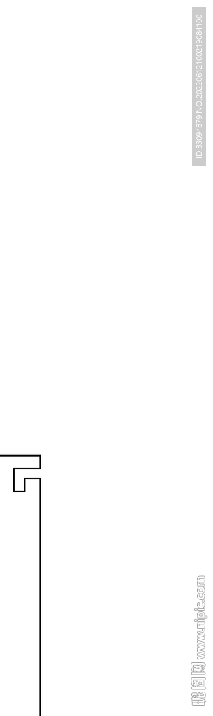 高清分层透明底平开门打印图