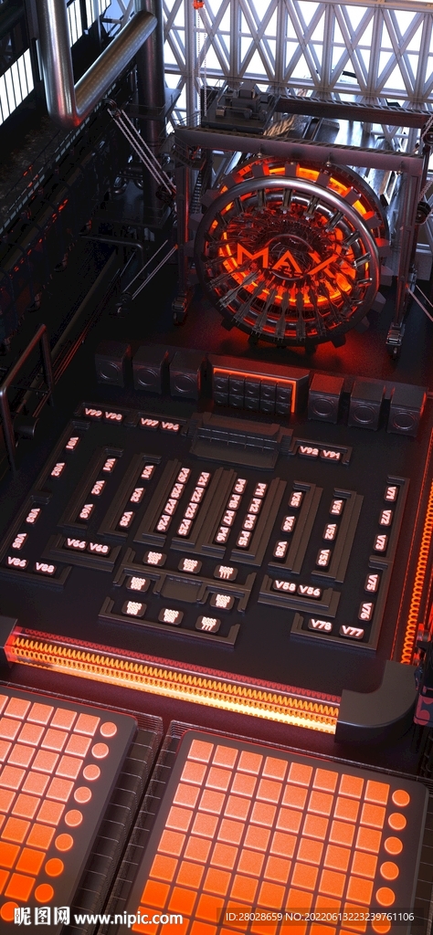 酒吧C4D座位海报