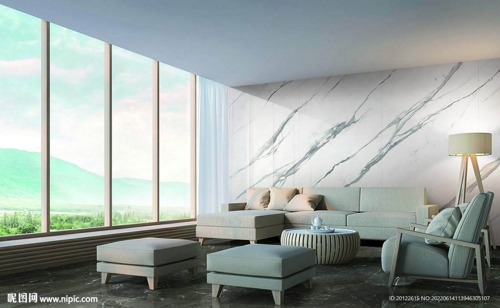 岩板分层效果图