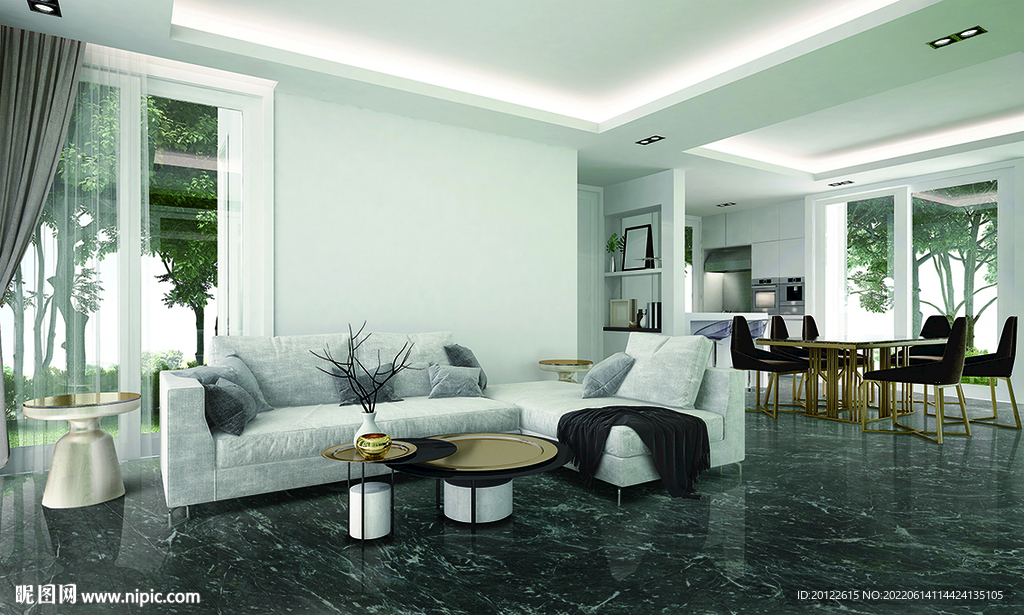 岩板分层效果图