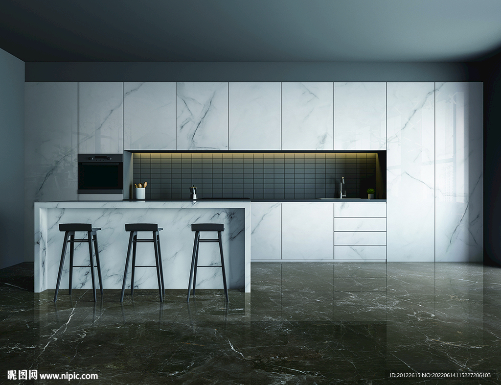 岩板分层效果图