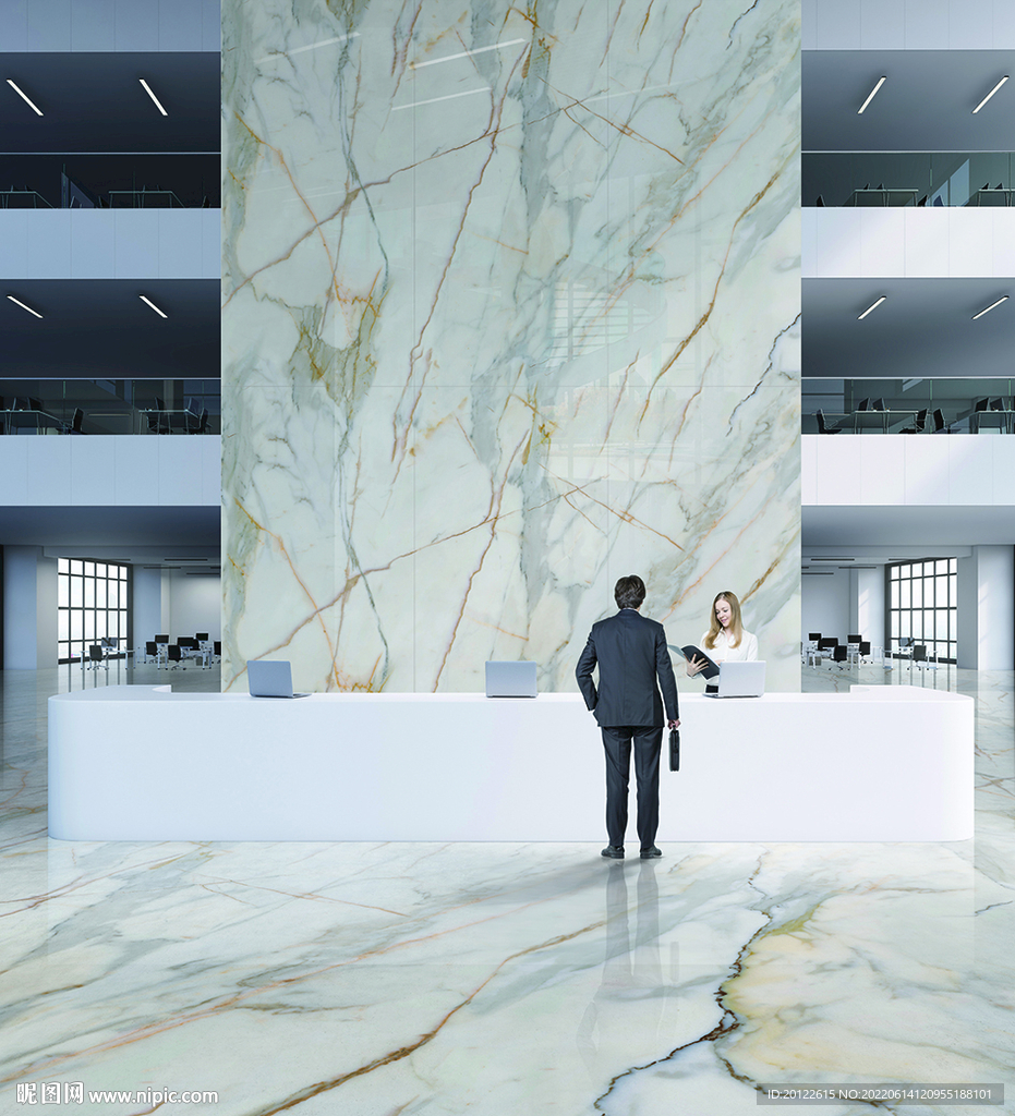 岩板分层效果图