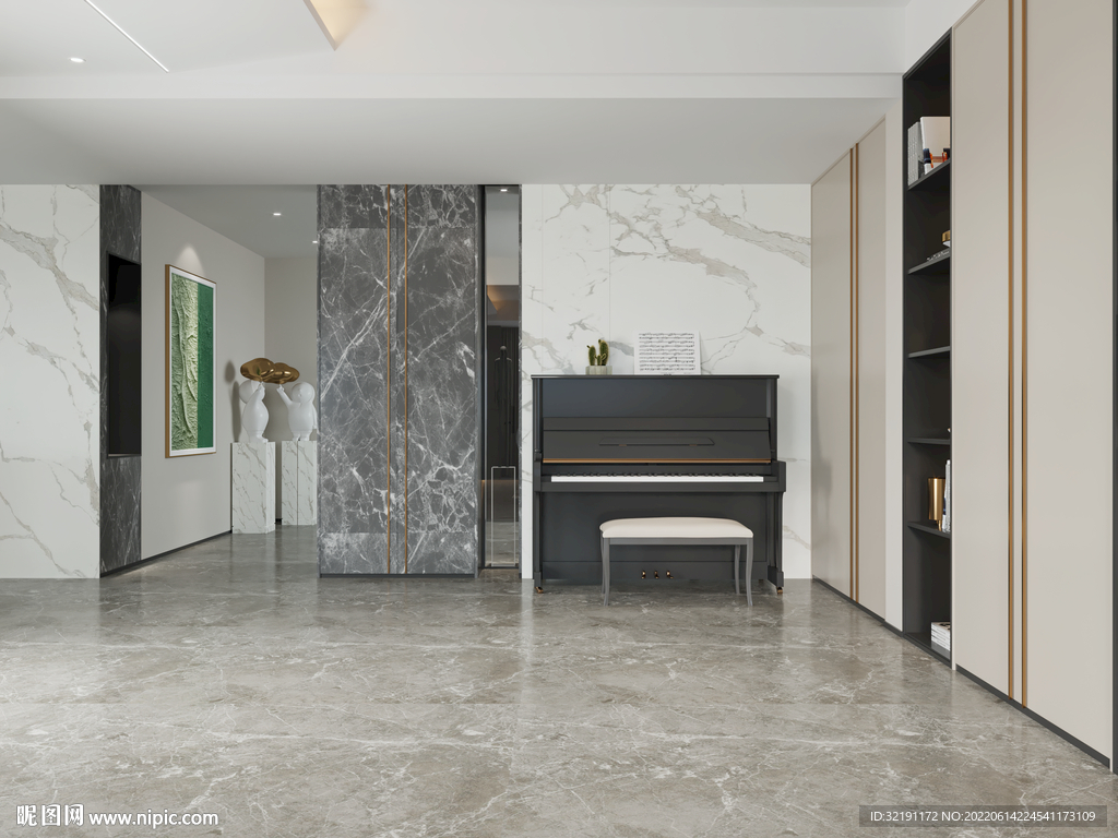 客餐厅背景墙场景