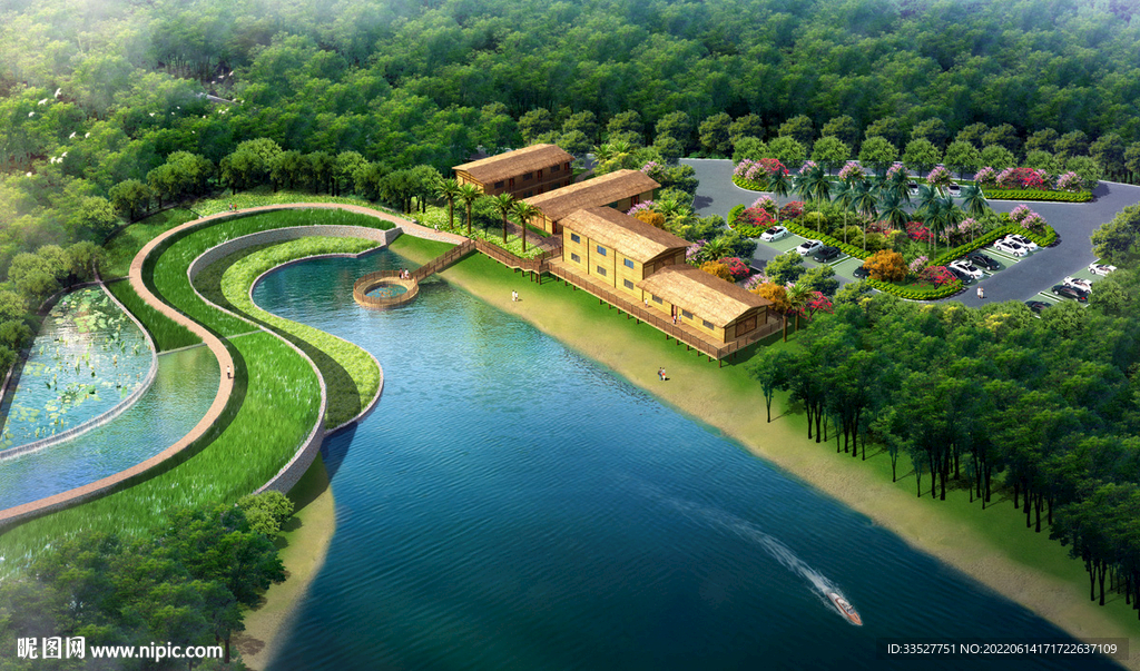 码头景观效果图