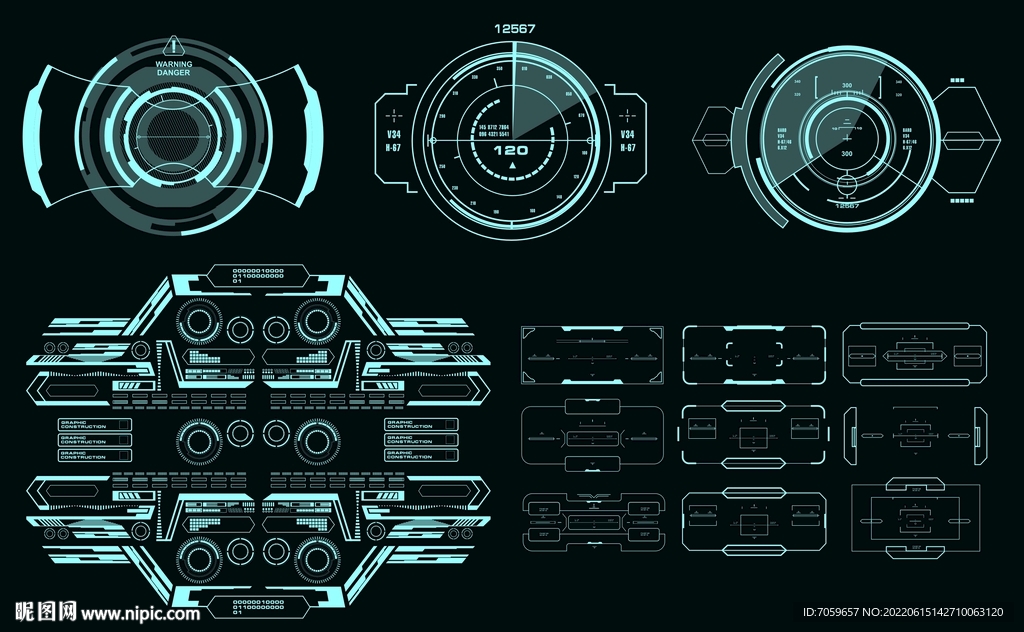  科技花纹 科技边框