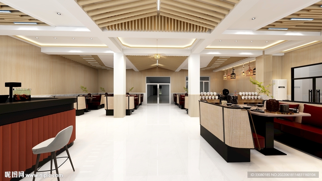 高级餐厅大厅装修效果图