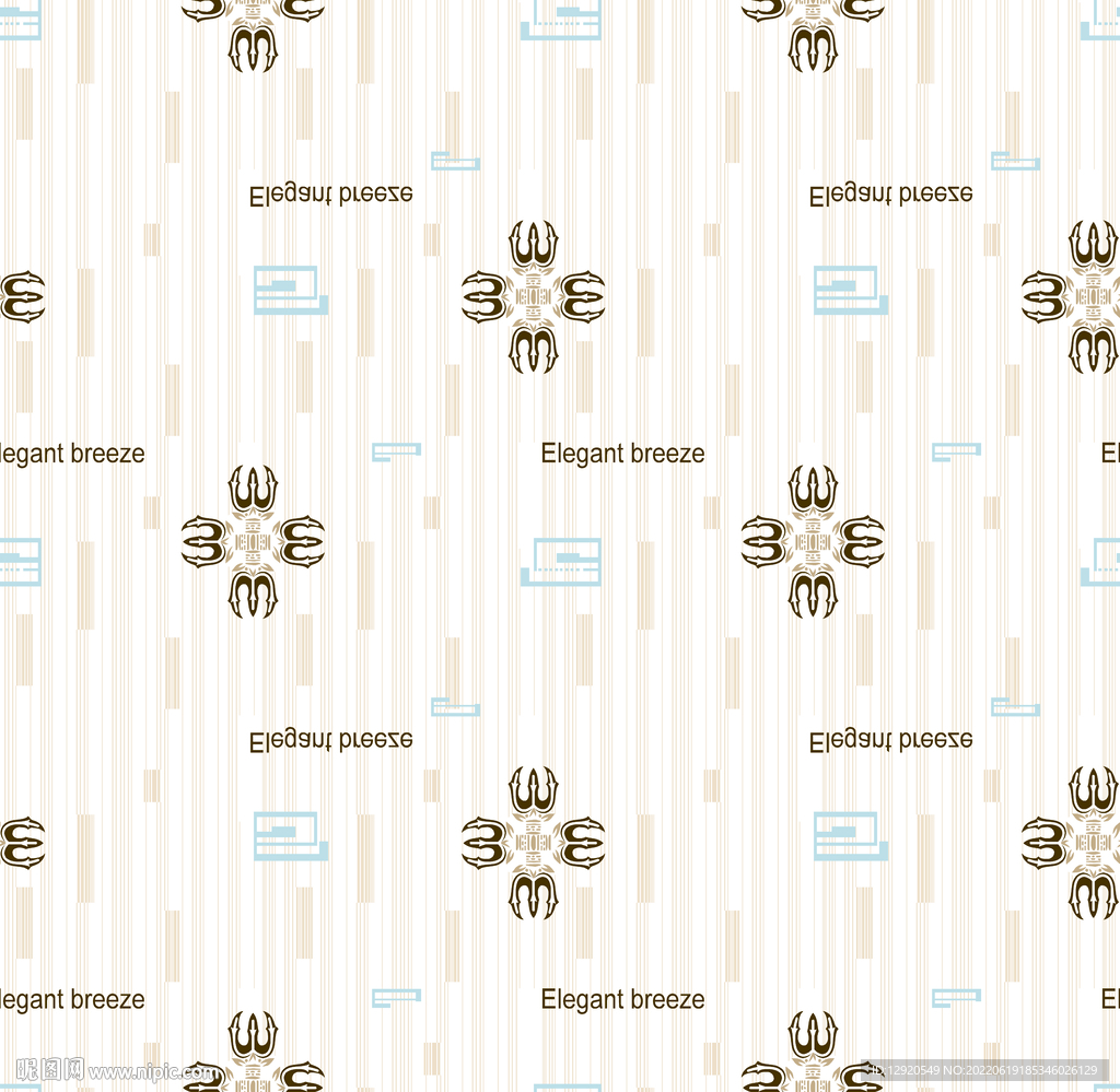 数码几何图印花