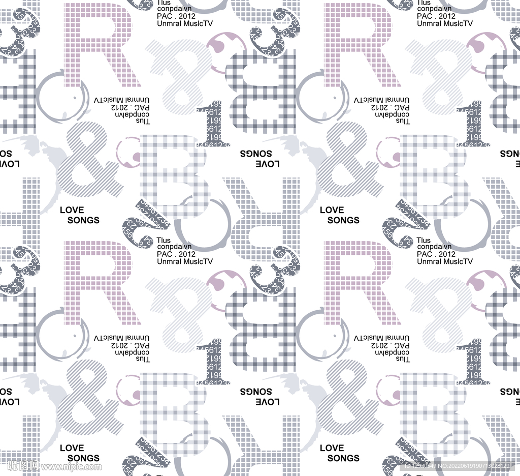 大牌数码乱花英文字母