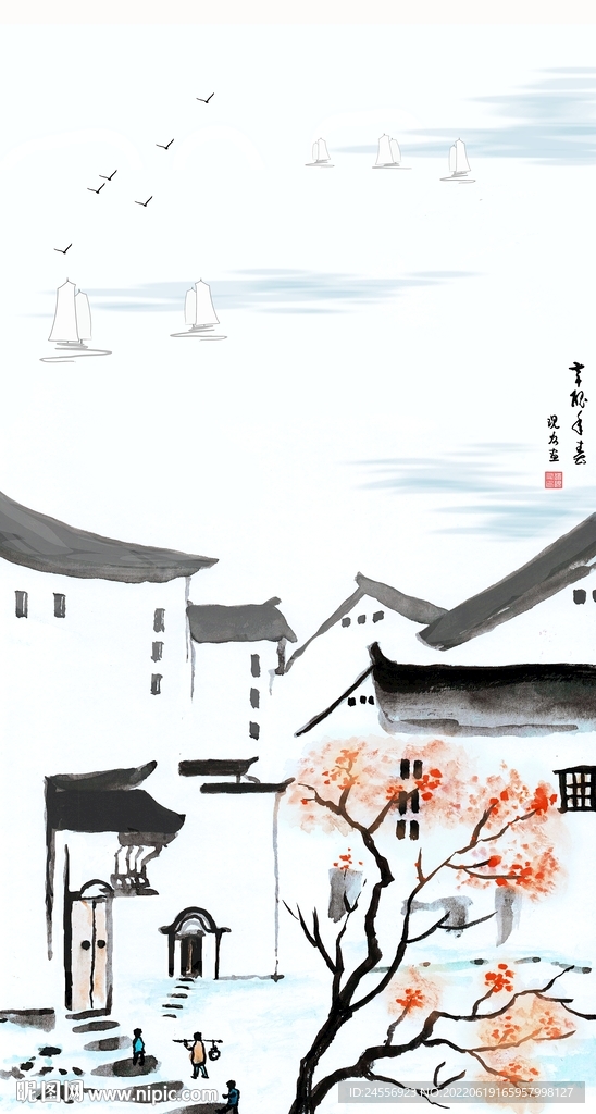 江南春色 江南水乡 小桥流水