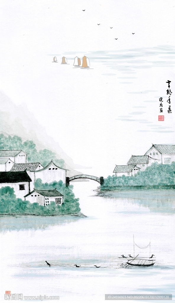  写意画 水墨 抽象画