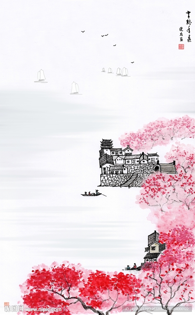 江南春色 江南水乡 小桥流水