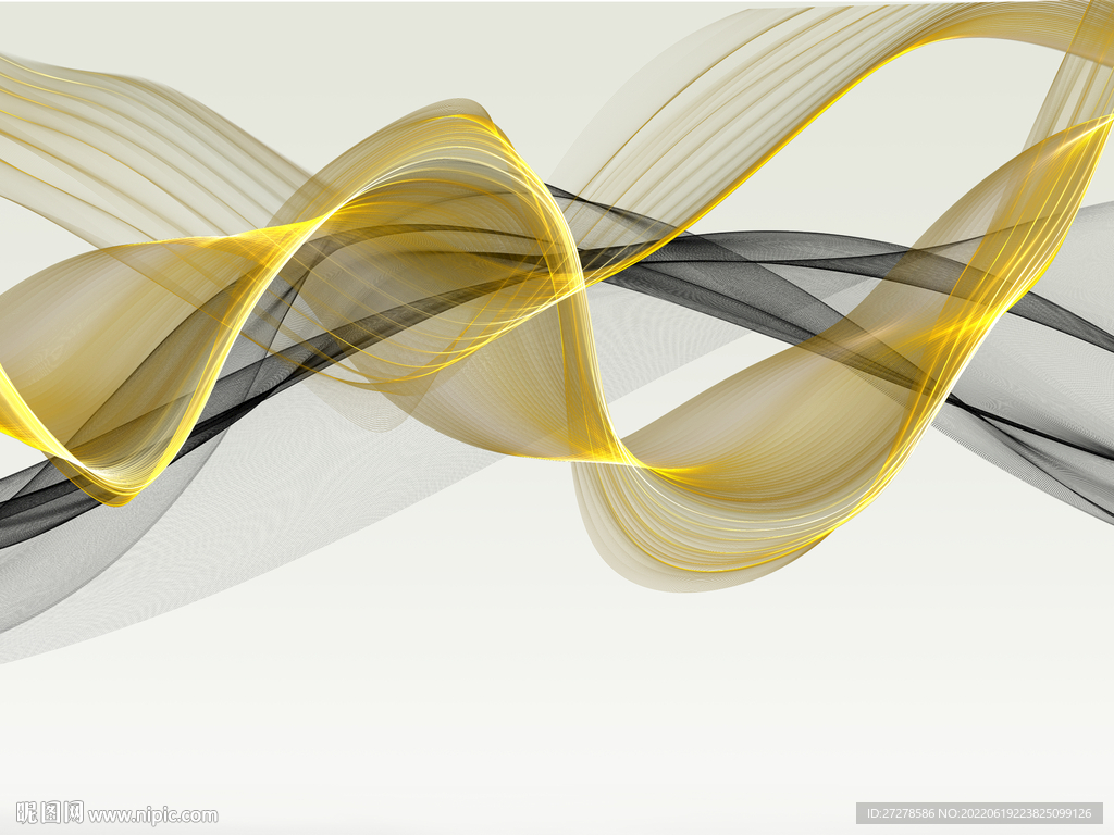 水墨飘带烟雾丝带素材