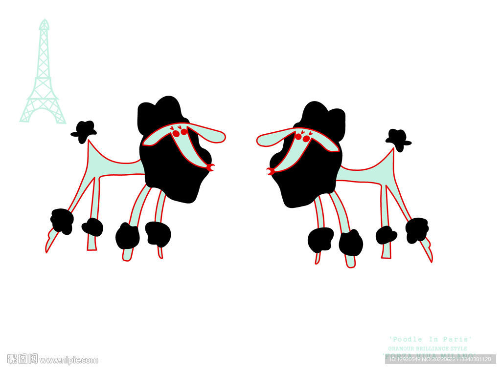 数码裁片卡通绵羊