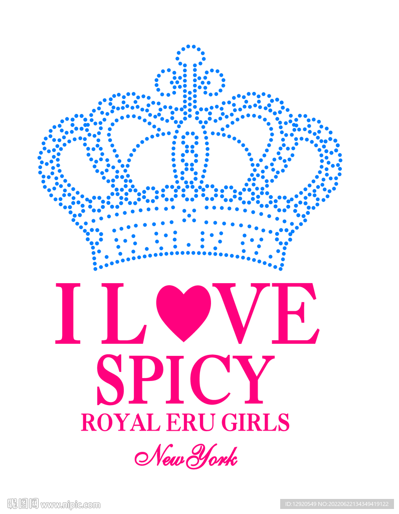 数码皇冠英文裁片