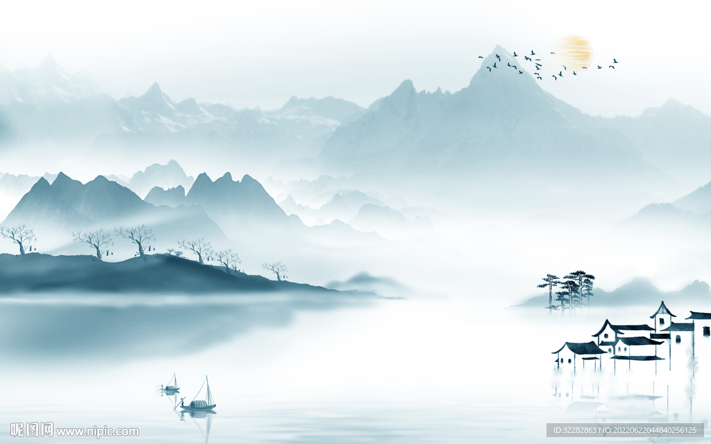 意境 中式新品山水 TIf分层