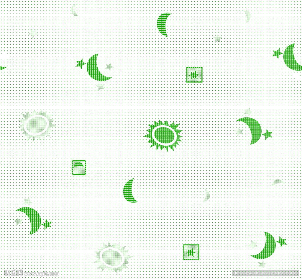 数码太阳月亮印花