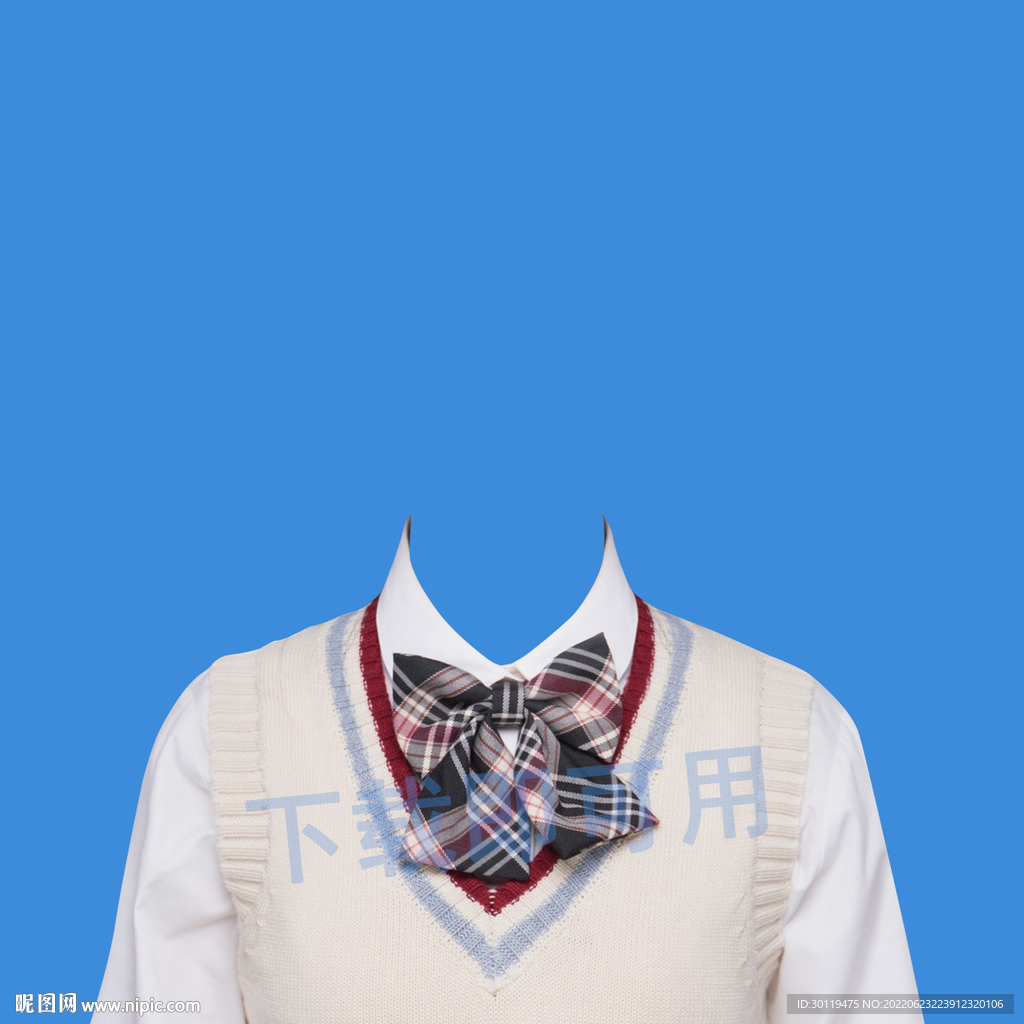学院风jk女生衣服素材模板