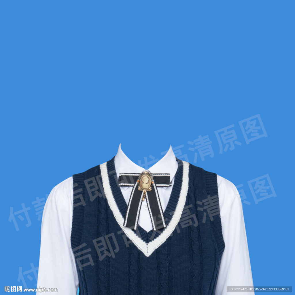 学院风jk女生衣服素材