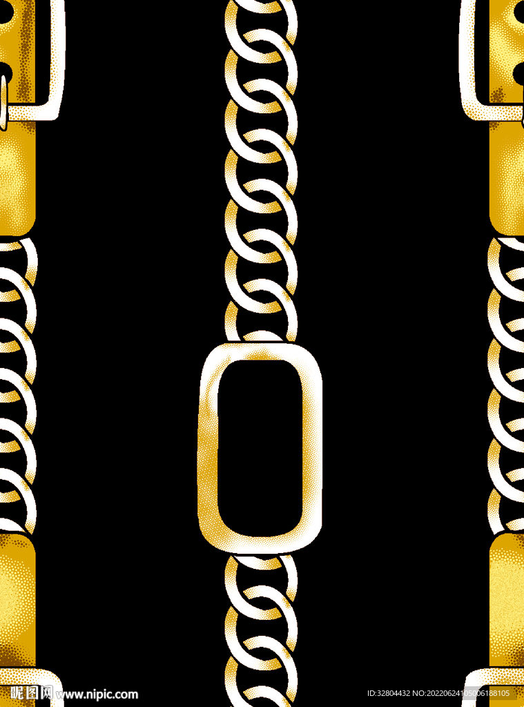 链条 大牌 数码印花