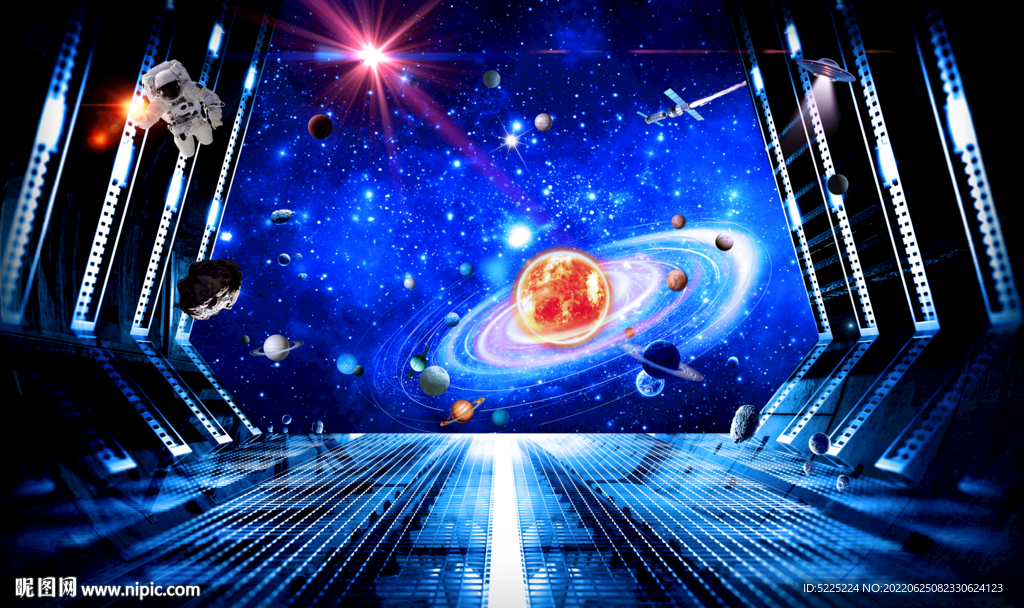 酒吧KTV星空背景