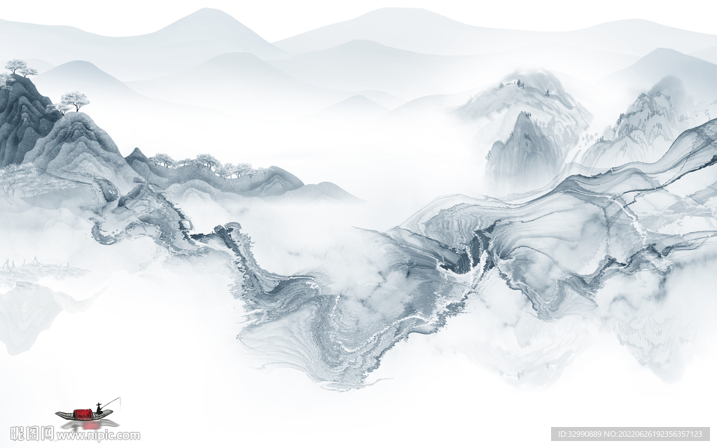 最新高清山水画 TIf分层