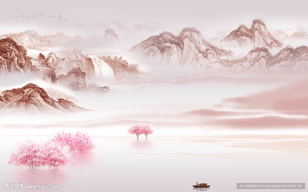 大气新高清山水画 TIf分层