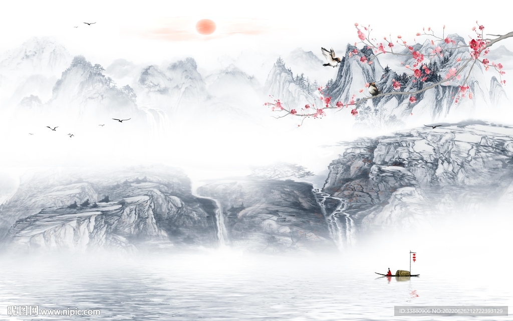 大气 高档新款山水 Tif分层