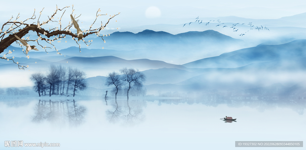 简约新款中式山水