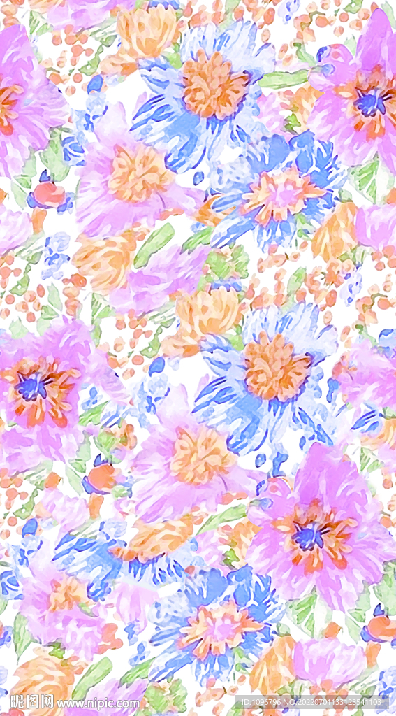 大牌 扎染手绘花