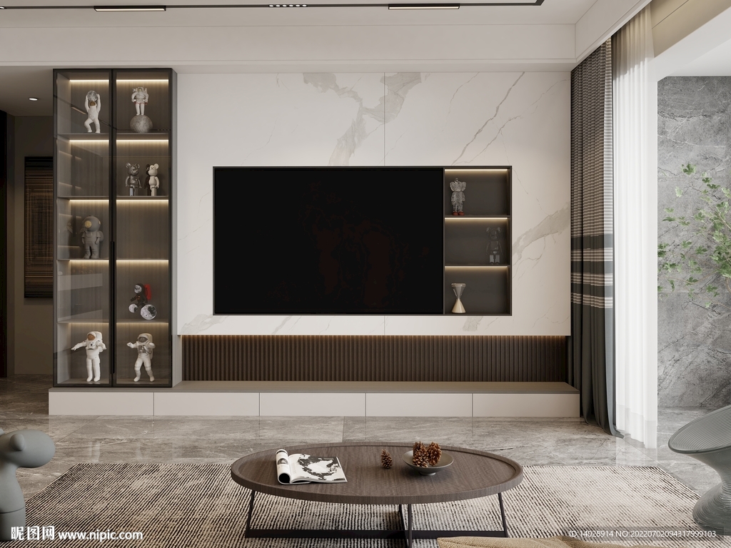 客厅电视柜背景墙