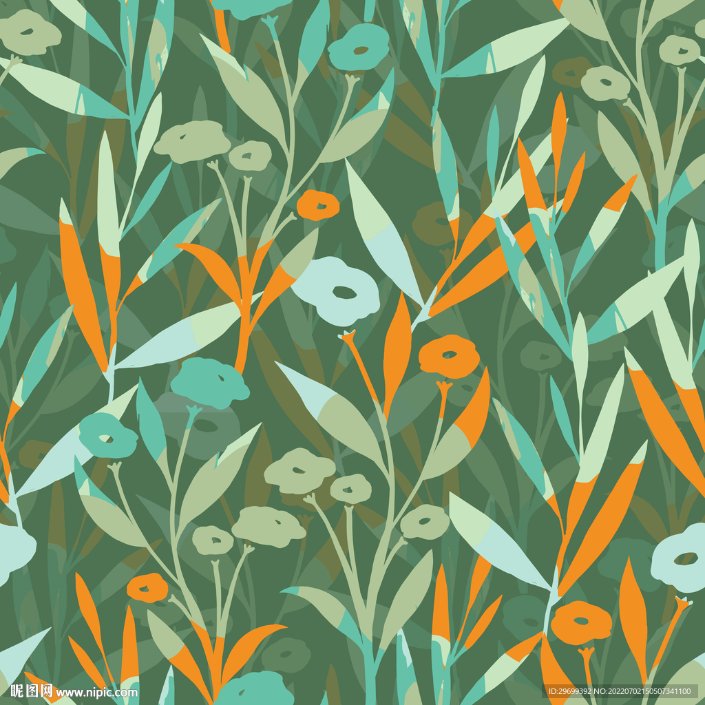 手绘几何小花朵