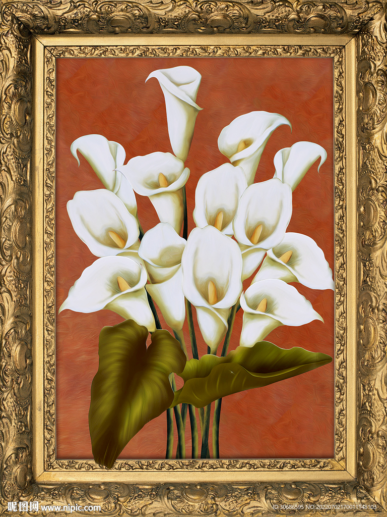 欧式玄关马蹄莲