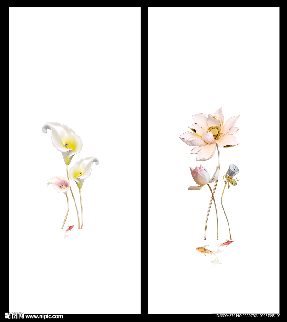 高清分层透明底淋浴房打印图