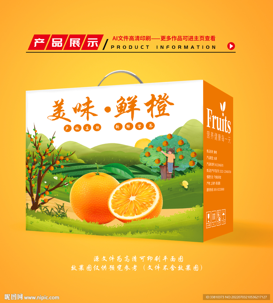 橙子包装 鲜橙礼盒