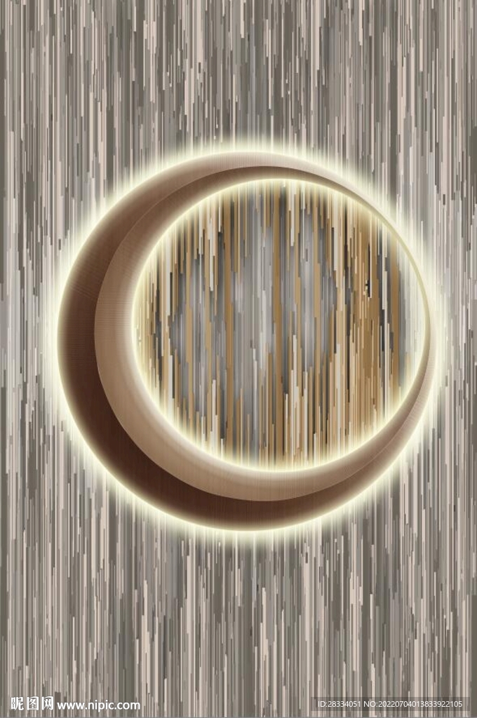 3D光影抽象几何玄关装饰画